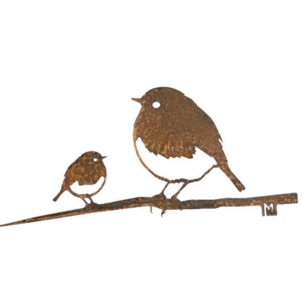 Rouge-Gorge et son oisillon - METALBIRD